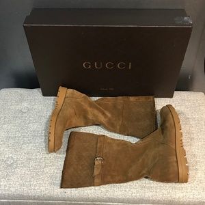 Gucci Suede Microguccissima Suede Boots Size 40G